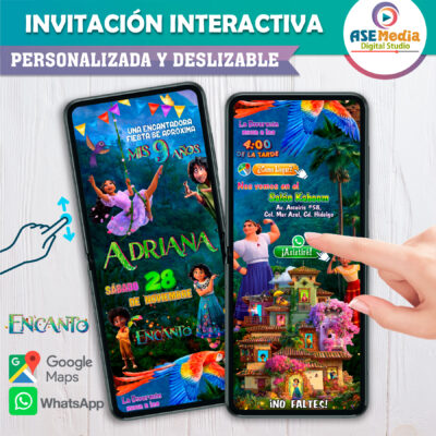Encanto Isabela Invitación Interactiva de Cumpleaños - Imagen 2