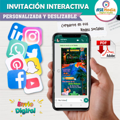 Encanto Isabela Invitación Interactiva de Cumpleaños - Imagen 5