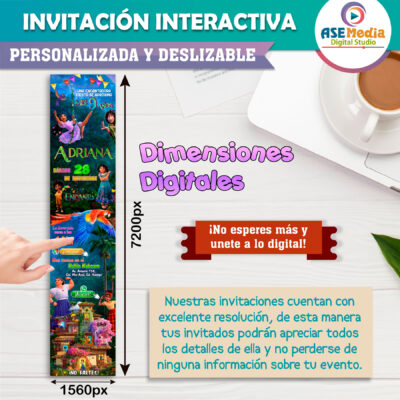 Encanto Isabela Invitación Interactiva de Cumpleaños - Imagen 6
