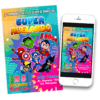 Súper Héroes Amigos Invitación Digital de Cumpleaños