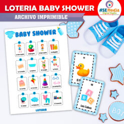 Lotería Baby Shower Imprimible