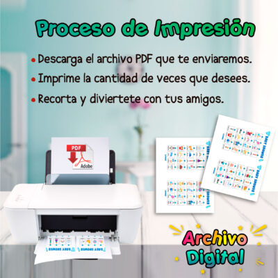 Lotería Baby Shower Imprimible