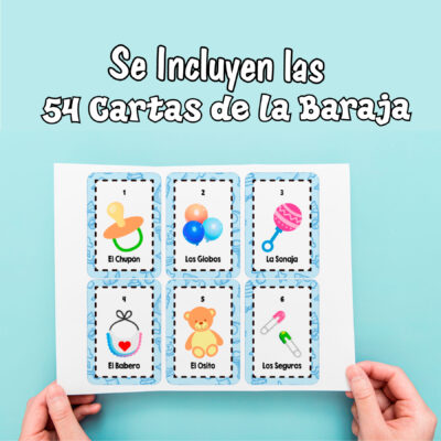 Lotería Baby Shower de Niño Imprimible