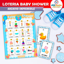 Lotería Baby Shower de Patitos Imprimible