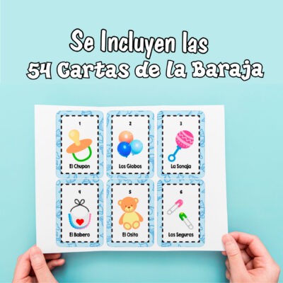 Lotería Baby Shower Feliz Imprimible