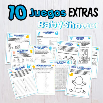 Juegos Baby Shower Mundo Marino Imprimible