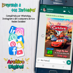 Cars Invitación Digital de Cumpleaños