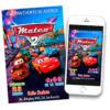 Cars Rayo McQueen Invitación Digital de Cumpleaños