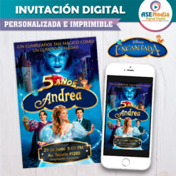 Encantada La historia de Giselle Invitación Digital de Cumpleaños
