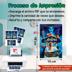 Encantada La historia de Giselle Invitación Digital de Cumpleaños