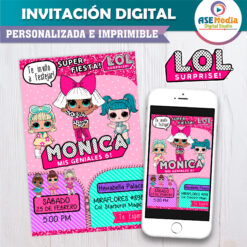 LOL Surprise Invitación Digital de Cumpleaños