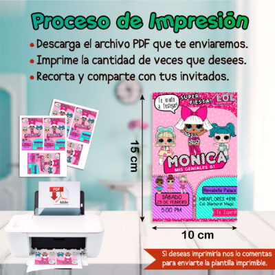 LOL Surprise Invitación Digital de Cumpleaños