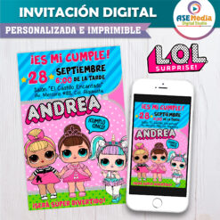 LOL Surprise Invitación Digital de Cumpleaños Mod 03
