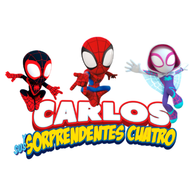 Spidey y sus Sorprendentes Amigos Spiderman Logo Personalizado con Nombre para Cumpleaños Mod 03