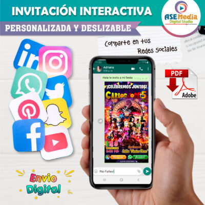 Dragon Ball Super Invitación Interactiva de Cumpleaños - Imagen 5