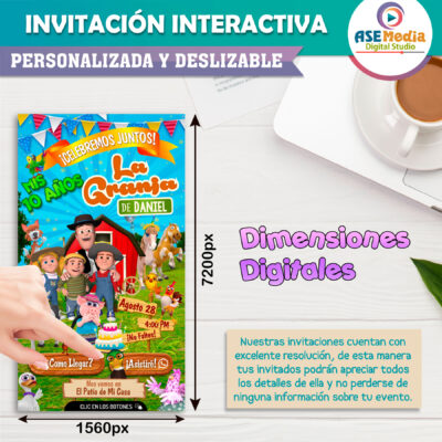 La Granja de Zenón Invitación Interactiva de Cumpleaños - Imagen 6