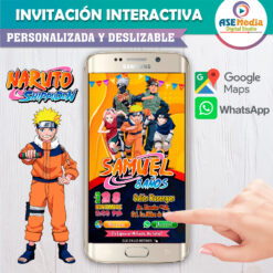 Alternative view of Naruto Shippuden Invitación Interactiva de Cumpleaños