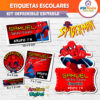 SpiderMan El Hombre Araña Etiquetas Escolares Editables