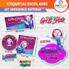 Ghost Spider Gwen Etiquetas Escolares Editables