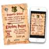 Hogwarts School Harry Potter Invitación Digital de Cumpleaños
