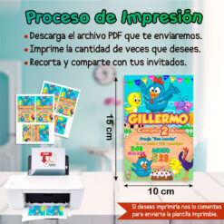 Gallina Pintadita Invitación Digital de Cumpleaños Mod. 02