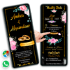 Mi Boda Dorado y Negro Invitación Interactiva para Boda
