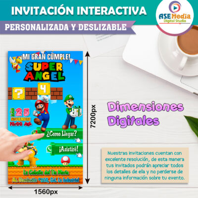 Invitación WEB Interactiva Personalizada con Música ¡Temática Especial!