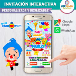 Alternative view of El Payaso Plim Plim Invitación Interactiva de Cumpleaños