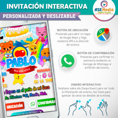 El Payaso Plim Plim Invitación Interactiva de Cumpleaños - Imagen 4