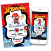 Iron Spiderman Baby Invitación Digital de Cumpleaños