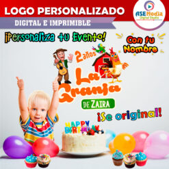 La Granja de Zenón Logo Personalizado con Nombre Mod. 02