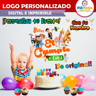 La Granja de Zenón Logo Personalizado con Nombre Mod. 04 - Imagen 3