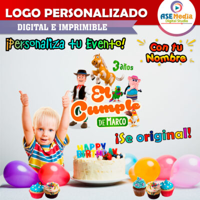 La Granja de Zenón Logo Personalizado con Nombre Mod. 05 - Imagen 3