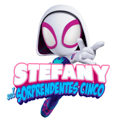 Ghost Spider Gwen Spiderman Logo Personalizado con Nombre para Cumpleaños