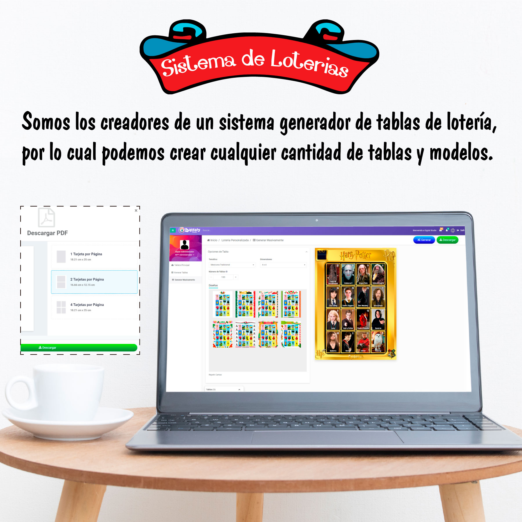 Lotería Dorada Harry Potter Imprimible