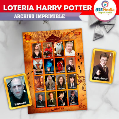 Lotería Harry Potter Mapa Merodeador Imprimible