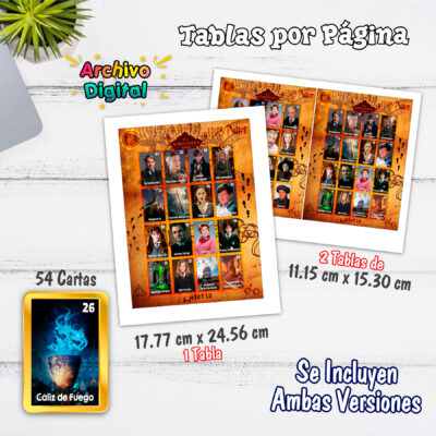 Lotería Harry Potter Mapa Merodeador Imprimible