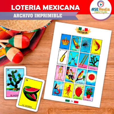 Lotería Mexicana Imprimible