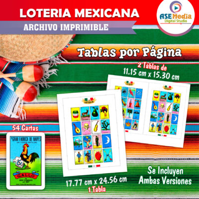 Lotería Mexicana Imprimible