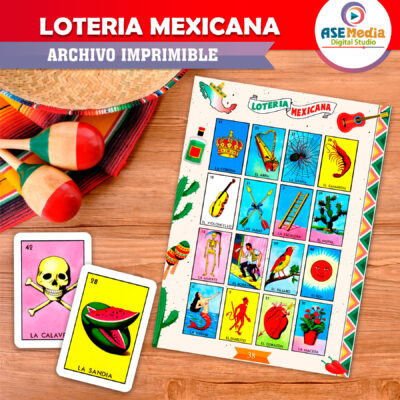 Alternative view of Lotería Mexicana Nuestras Raices Imprimible Mod. 03