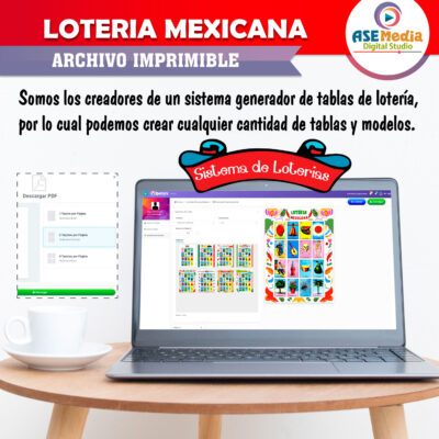 Lotería Mexicana Mexico Libre Imprimible Mod. 07 - Imagen 4