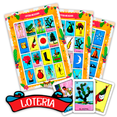 Lotería Mexicana Mexico Libre Imprimible Mod. 07