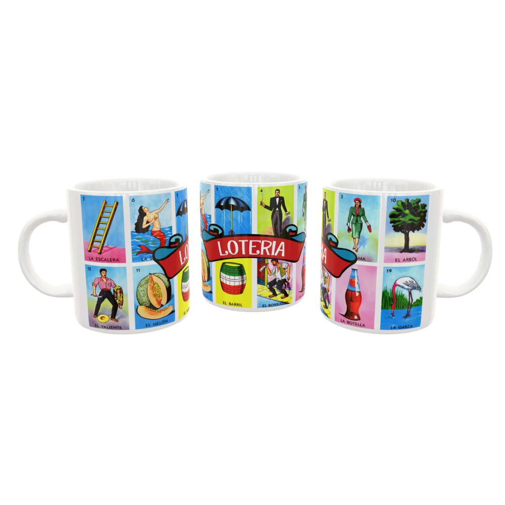 Lotería Mexicana Plantilla Editable para Sublimación de Taza - Imagen 3