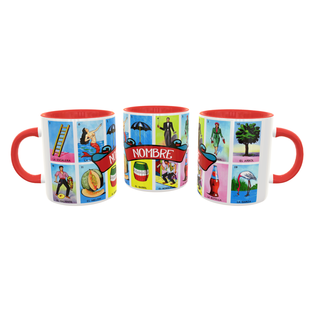 Lotería Mexicana Plantilla Editable para Sublimación de Taza - Imagen 4