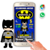 Invitación Batman para WhatsApp – Invitación Interactiva de Cumpleaños