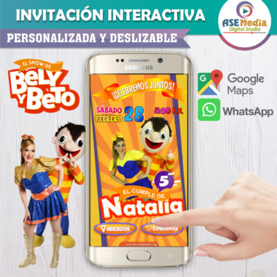 Bely Beto – Invitación Interactiva de Cumpleaños para WhatsApp