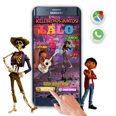 Coco – Invitación Interactiva de Cumpleaños para WhatsApp
