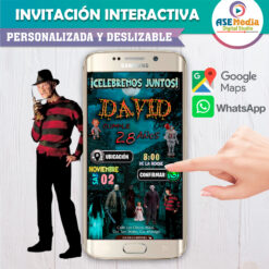 Noche de Terror – Invitación Interactiva de Cumpleaños para WhatsApp