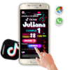TikTok Tik Tok – Invitación Interactiva de Cumpleaños para WhatsApp