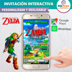 Zelda Link – Invitación Interactiva de Cumpleaños para WhatsApp